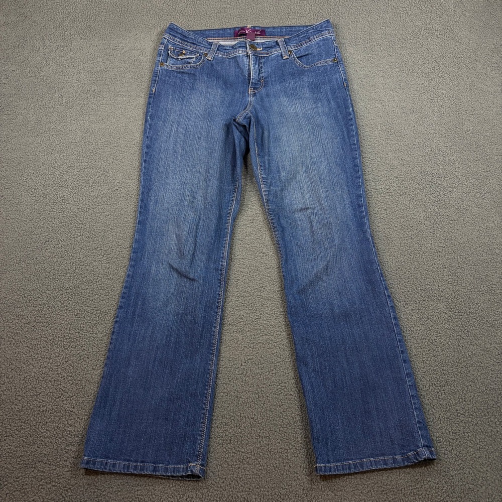 Gloria Vanderbilt Jeans Womens 8 Blue Amanda Bootcut Embroidered Flap Pocket